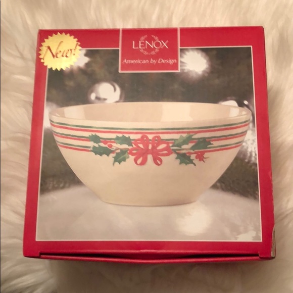 LENOX HOME FOR THE HOLIDAY 7in SERVING BOWL - Picture 3 of 4